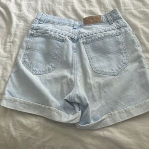 vintage jeans light washed shorts